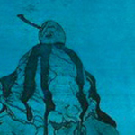 Anielka Hampson Print G.B. Twin Pop Blue